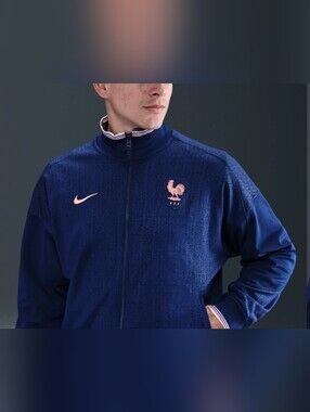 Nike FFF Academy Pro Soccer Anthem Jacket ~ Blue Void FZ9390-492 | Men's: M *NWT
